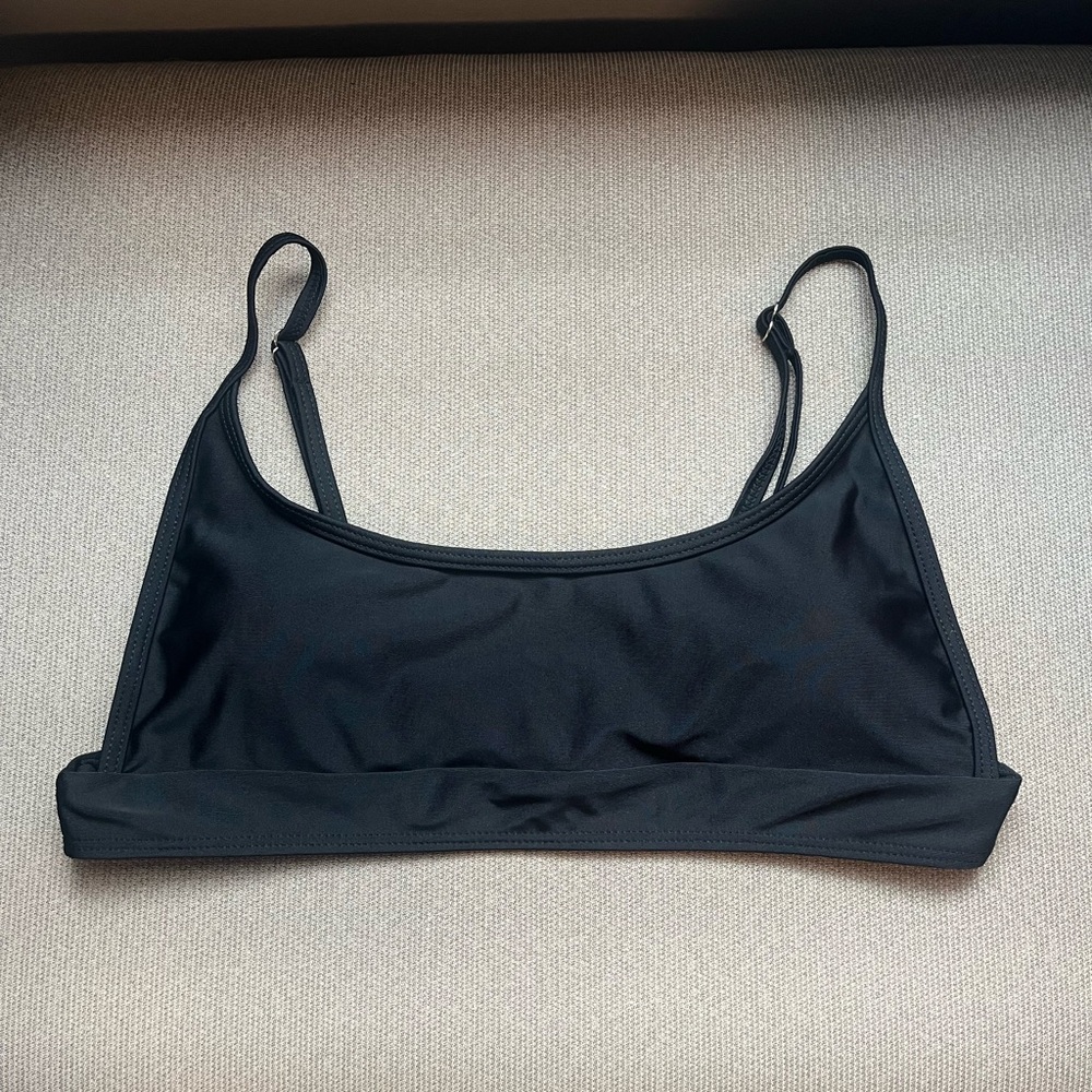 NWT Shein Black Adjustable Straps Bikini Top & Bottom Set